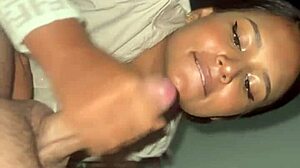 Colombian Couple Enjoys Close-Up Sucking