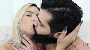 How does my cock feel in your tight ass, blonde?