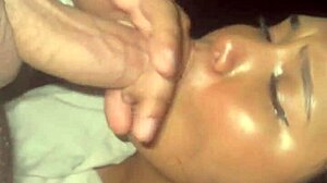 Colombian Couple Enjoys Close-Up Sucking