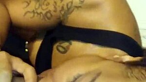 Hood Thot Gets Sloppy Cum in Mouth Facial