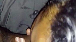 Hood Thot Gets Sloppy Cum in Mouth Facial