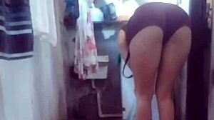 Damn! My Maid Caught Stretching Clothes So Naughty!