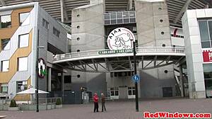 Goth prostitute feels intense pleasure