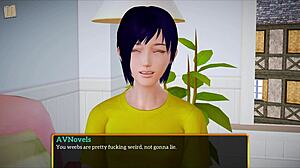 blonde amateur with big ass in family game