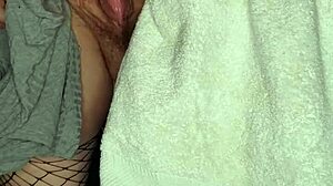 Milf In Leggings Takes Huge Dildo In Her Pussy Hole!