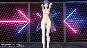 yo, check Raiden Mei shaking it in that Chinese dress!