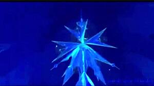 frozen hentai where elsa and ana crossdress and fuck in anime style