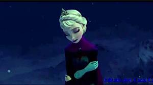 frozen hentai where elsa and ana crossdress and fuck in anime style