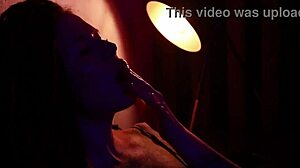 Hot tattooed girl softly masturbates, teasing her body suggestively