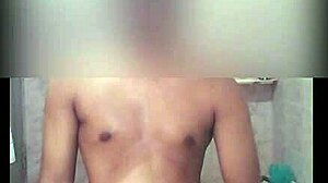 Boy gives handjob to aunt