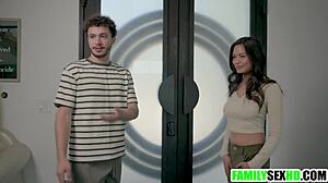 แม่เลี้ยงจับได้ว่าลูกเลี้ยงกับแฟนถ่ายหนังโป๊ฮาร์ดคอร์สุดเสียว