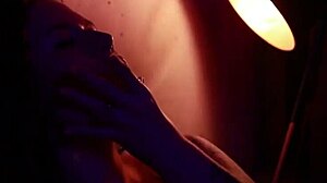 Hot tattooed girl softly masturbates, teasing her body suggestively