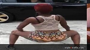 Big Booty Girls Clap And Grab Ass Candidly