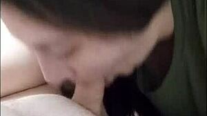 sexy wife blows husband and swallows 😘