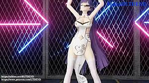 yo, check Raiden Mei shaking it in that Chinese dress!