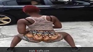 Big Booty Girls Clap And Grab Ass Candidly