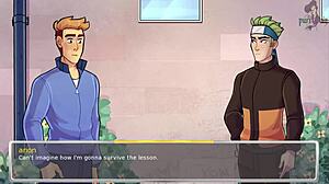 Sinfully fun games in Overwatch academy with big tits and sexy bathing.