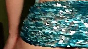 Sexy brunette fondles tight pussy