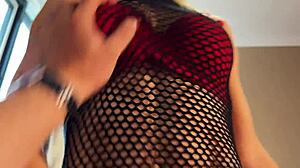 i met my man in new lingerie, it got stained with sperm right away