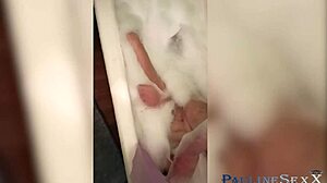 Girl Masturbates In Bathroom And Fucks Herself With Dildo