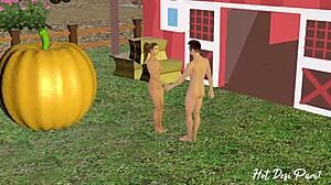 Public park blowjob and creampie