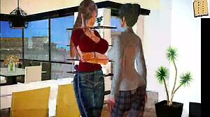 Teen In 3D Hentai Family Game