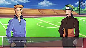 Sinfully fun games in Overwatch academy with big tits and sexy bathing.