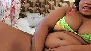 i love using my dildo on my ebony bbw ass and tits for that fat chubby orgasm