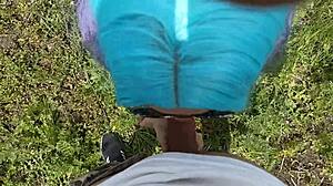 Student gives blowjob in public park