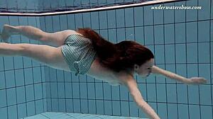 Tight Pussy Babe Salaka Ribkina Swims Nude Underwater