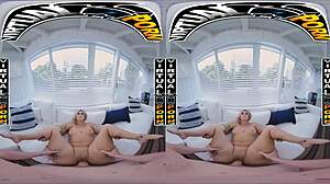 Virtual porn with blonde pawg kali roses in bathroom vr