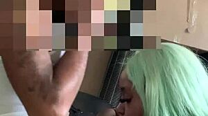 Neighbor helped move, so I deepthroated his big black cock.