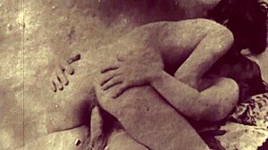 Vintage porr med kläder sönderrivna