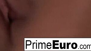 Sexy Blonde Patrisha Relaxing In Hotel Room