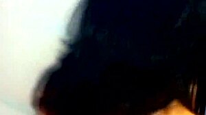 Pretty brunette sucks cock and fucks bareback with tight ass