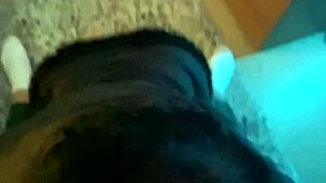 Asian girl in lingerie with big tits tattoo gives blowjob to big cock 😘