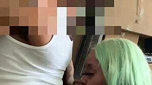 Neighbor helped move, so I deepthroated his big black cock.