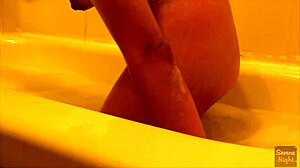 bath time with latina showing tits