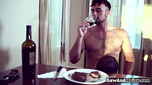 Horny gays sucking and pounding hard! 😈