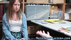 Thieving Teen Caught and Punished with Hardcore Facial in High Definition