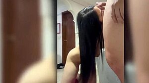 my friend's idiot fucks me alone and cums on face