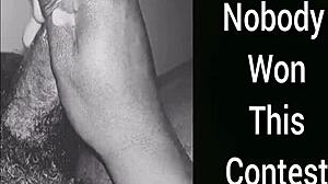 Whoever cums first wins the liquid lunch contest