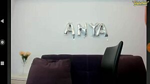 Slim Girl with Big Tits Uses Dildo!