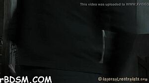 feeling the humiliation as a slave with toys and handcuffs