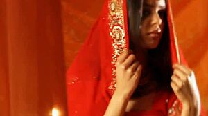 Perfect Indian Babe Teases with Erotic Striptease Moves