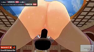 Uncensored Erotic Anime Idol Ear Licking 3P On Stage