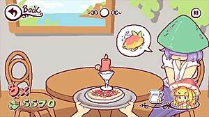 In this hentai game, the futanari waitress cums on customers' big tits and cute faces