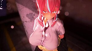 Papakatsu JK In Anime Cowgirl Riding Creampie