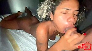 Little girl chokes on cock for delicious blowjob