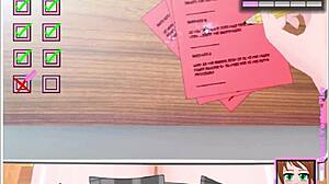 Boldly cheating in the classroom with umichan maiko in hentai game